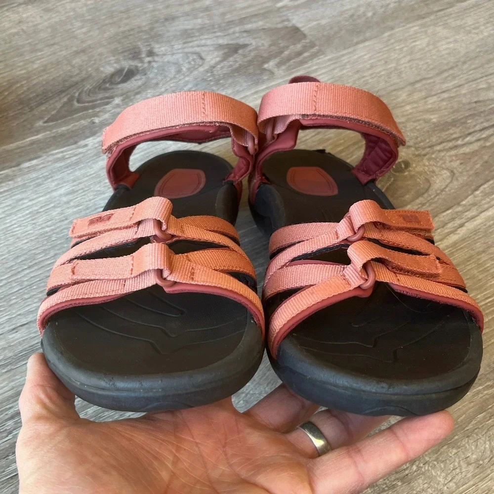Teva Tirra Strappy Sport Hiking Sandals Rust Red Womens 9.5 UK 7.5 EU 40.5 - Picture 4 of 7